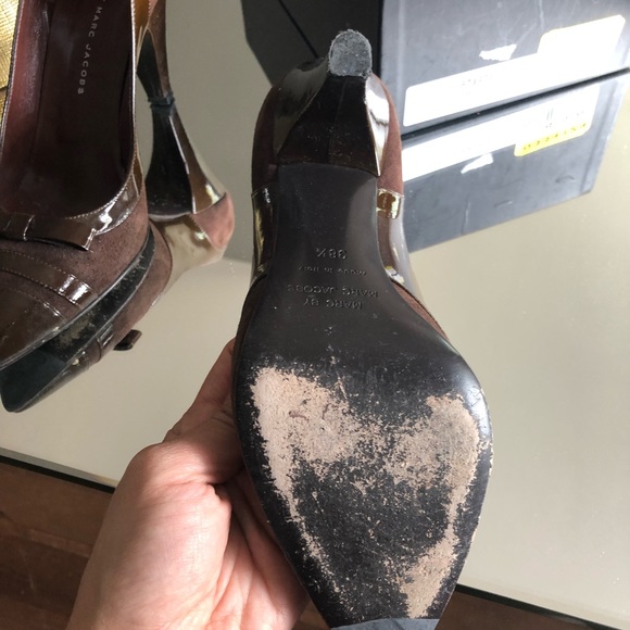 Marc Jacobs brown suede pumps size 8.5 - Picture 3 of 5